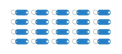 Malatec Sleutelhanger met Naamplaatje - 100 Stuks - Kleurenmix