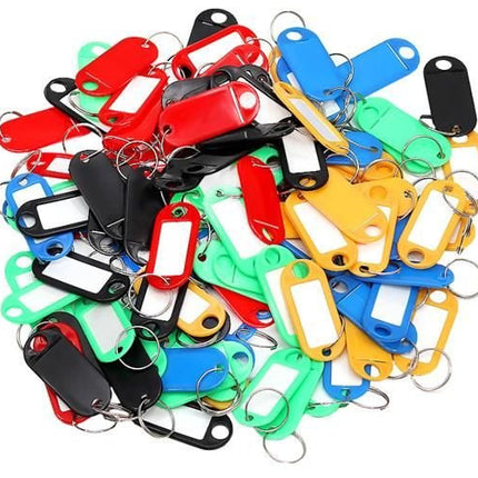 Malatec Sleutelhanger met Naamplaatje - 100 Stuks - Kleurenmix