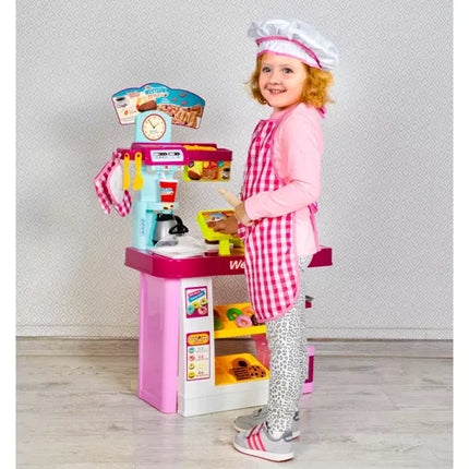 Iso Trade Kinder Kokset - 7-delig - Inclusief Schort en Accessoires