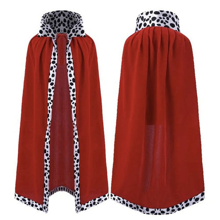 Kruzzel Konings Kostuumset - 3-Delig - Mantel, Kroon & Scepter - Rood