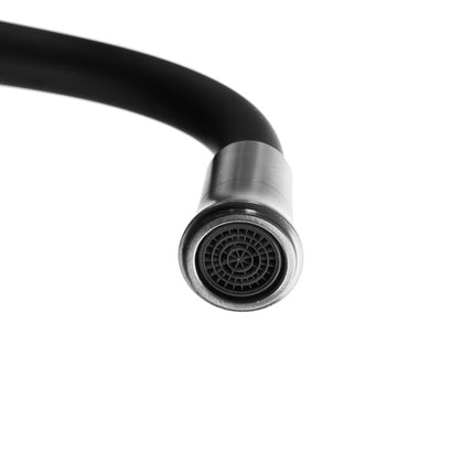 Ruhhy 22821 Keukenkraan met Flexibele Uitloop - 360° Draaibaar - Zwart/Zilver