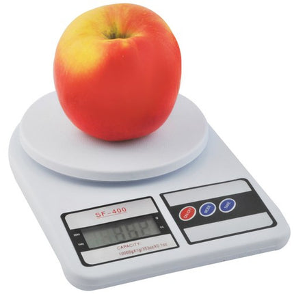 Ruhhy Digitale Keukenweegschaal - 10 kg - 1g Nauwkeurig - Wit