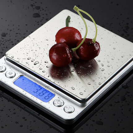 Ruhhy Precisie Keukenweegschaal - 500g / 0,01g - Met 2 Bakjes - LCD
