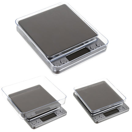 Ruhhy Precisie Keukenweegschaal - 500g / 0,01g - Met 2 Bakjes - LCD