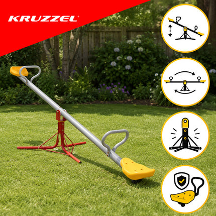 Kruzzel 2-in-1 Tuinschommel - Wipwap & Draaimolen - 75 kg
