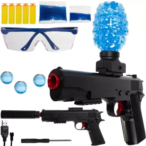 Kruzzel Gel Ball Blaster - Automatische Speelgoedpistool - Zwart
