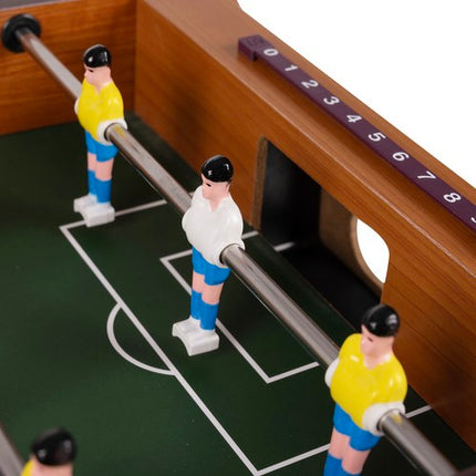 Kruzzel Tafelvoetbalspel - Compact Voetbalspel - 12 Spelers