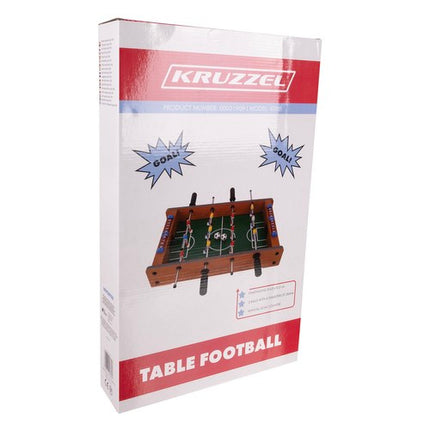 Kruzzel Tafelvoetbalspel - Compact Voetbalspel - 12 Spelers