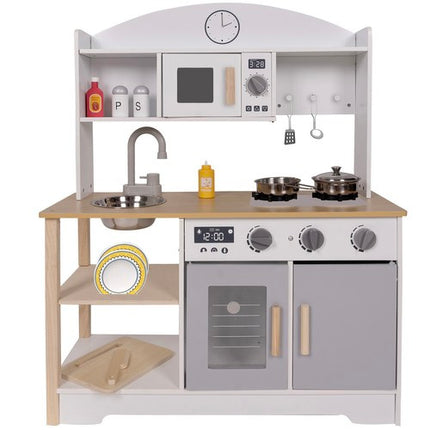 Kruzzel Houten Speelkeuken - Inclusief Accessoires en Geluid - 85 cm