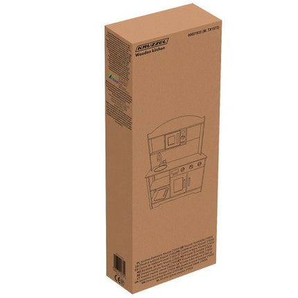 Kruzzel Houten Speelkeuken - Inclusief Accessoires en Geluid - 85 cm