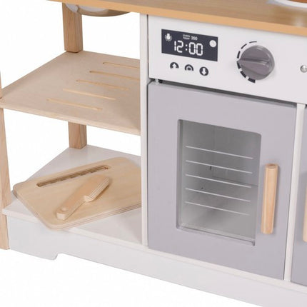 Kruzzel Houten Speelkeuken - Inclusief Accessoires en Geluid - 85 cm