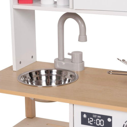Kruzzel Houten Speelkeuken - Inclusief Accessoires en Geluid - 85 cm