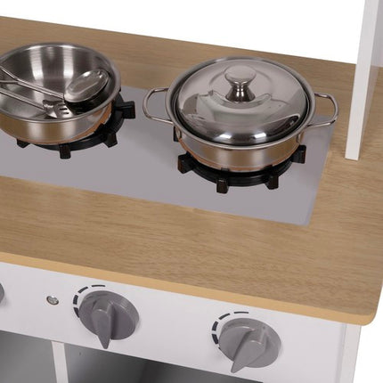 Kruzzel Houten Speelkeuken - Inclusief Accessoires en Geluid - 85 cm