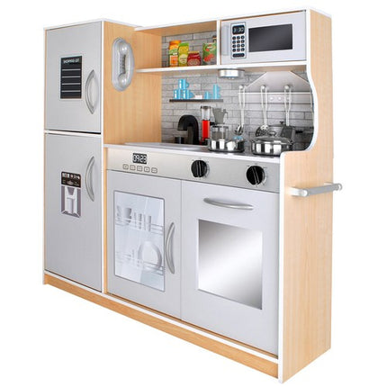 Kruzzel Houten Speelkeuken - Luxe Kinderkeuken met LED en Accessoires