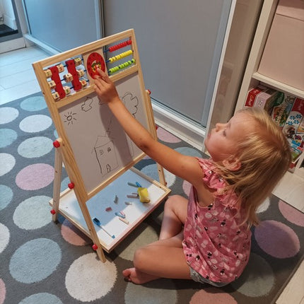 Educatief Houten Tekenbord 6-in-1 voor Kinderen