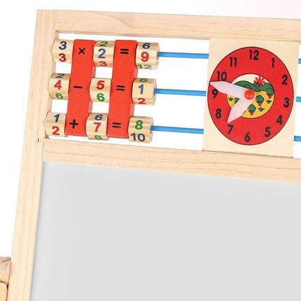 Kruzzel Dubbelzijdig Houten Schoolbord - 6-in-1 Educatief Bord
