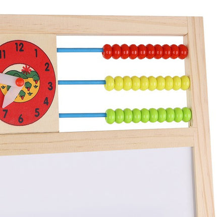 Kruzzel Dubbelzijdig Houten Schoolbord - 6-in-1 Educatief Bord