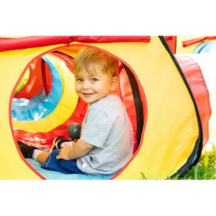 Kruzzel 3-in-1 Kindertent - Tipi, Tunnel en Speelhuis - 288 x 94 x 70 cm - Multicolour