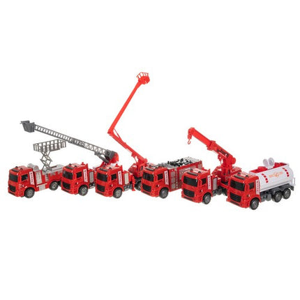 6-in-1 Brandweerwagenset XXL