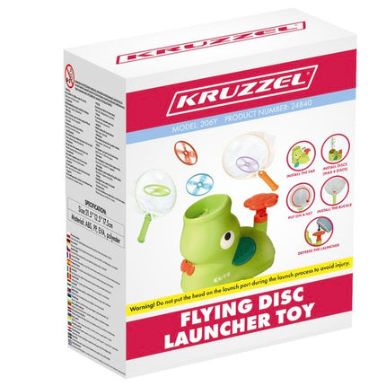 Kruzzel Vliegende Schijven Werper - Outdoor Speelgoedset met Bril
