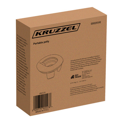 Kruzzel Draagbaar Reispotje 2-in-1 - Opvouwbaar - Inclusief 100 Zakjes