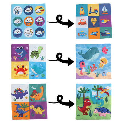 Kruzzel Sensorische Tissuebox - Montessori Sorteerbox voor Baby's