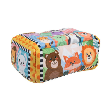 Kruzzel Sensorische Tissuebox - Montessori Sorteerbox voor Baby's