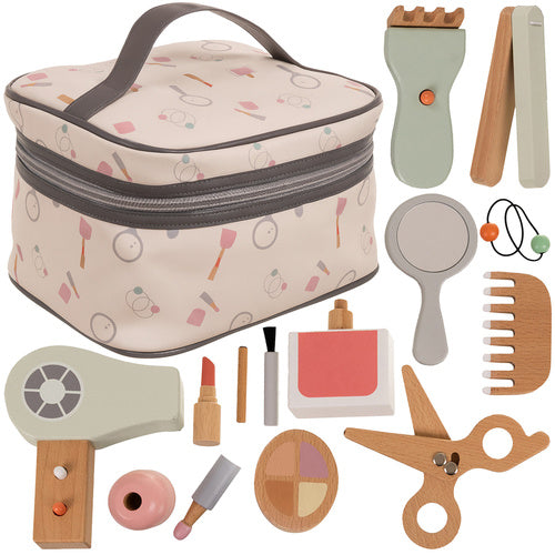 Kruzzel Houten Make-up Set - 17-Delig - Cosmetica Speelset