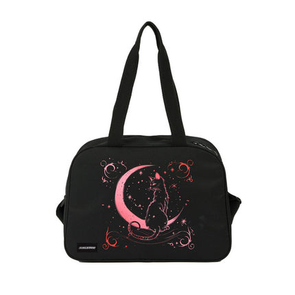 Kruzzel Schoudertas - 13L - School & Sport - Zwart/Roze