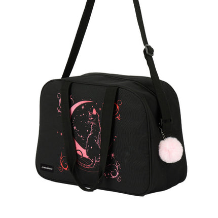 Kruzzel Schoudertas - 13L - School & Sport - Zwart/Roze