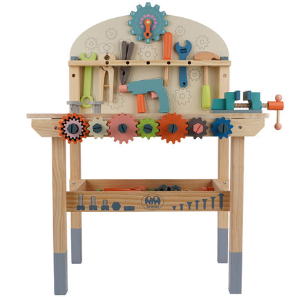 Kruzzel Houten Werkbank - 3-in-1 Gereedschapsset voor Kinderen
