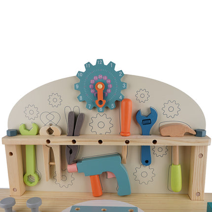 Kruzzel Houten Werkbank - 3-in-1 Gereedschapsset voor Kinderen