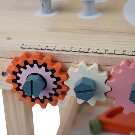Kruzzel Houten Werkbank - 3-in-1 Gereedschapsset voor Kinderen