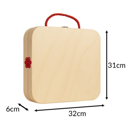 Kruzzel Houten Gereedschapskist - Educatieve Bouwset met Accessoires