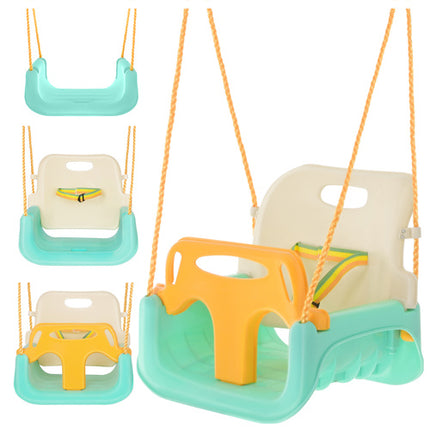 Kruzzel 3-in-1 Kinderschommel - Groeimodel - Crème/Turquoise