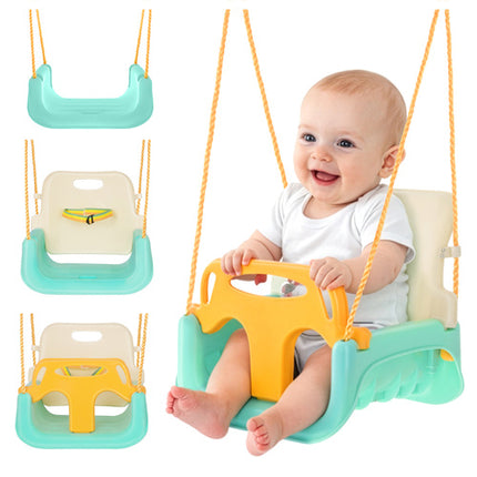 Kruzzel 3-in-1 Kinderschommel - Groeimodel - Crème/Turquoise