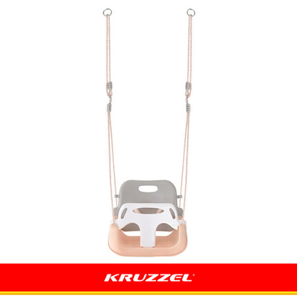 Kruzzel 3-in-1 Kinderschommel - Groeimodel - Grijs/Beige