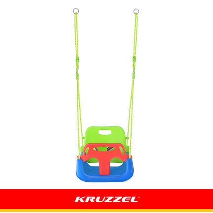 Kruzzel 3-in-1 Kinderschommel - Groeimodel - Groen/Blauw