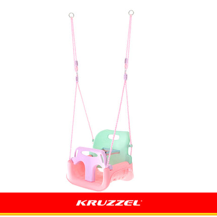 Kruzzel 3-in-1 Kinderschommel - Groeimodel - Pastel