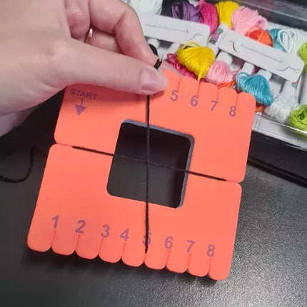 Kruzzel Armbanden Maakset - 9 Kleuren Borduurzijde - Inclusief Vlecht discs