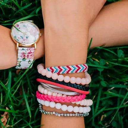 Kruzzel Armbanden Maakset - 9 Kleuren Borduurzijde - Inclusief Vlecht discs