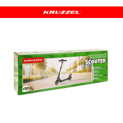Kruzzel Hyperion B Step - 200 mm Wielen - Inklapbaar - Zwart/Wit