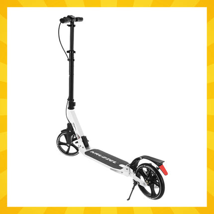 Kruzzel Hyperion Step - 200 mm Wielen - Inklapbaar - Zwart/Wit