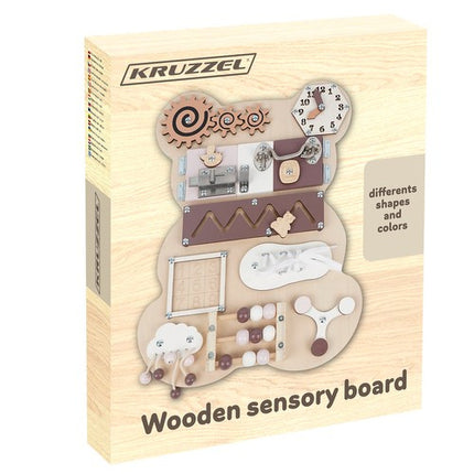 Kruzzel Beren Manipulatiebord - 10-in-1 Educatief Speelgoed