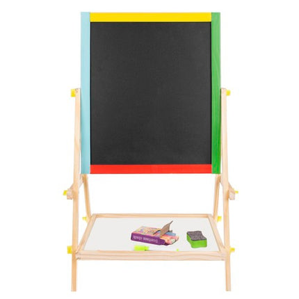 Kruzzel Dubbelzijdig Houten Tekenbord - Educatief Schoolbord