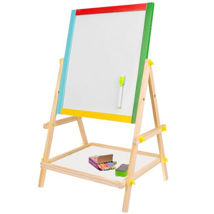 Kruzzel Dubbelzijdig Houten Tekenbord - Educatief Schoolbord