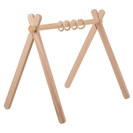 Kruzzel Houten Educatieve Baby Gym - 64 x 43 x 52 cm - Natuurlijk Hout