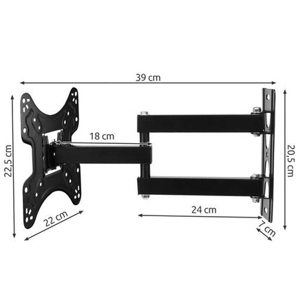 Izoxis Universele TV Muurbeugel - 14-55 inch - Draaibaar & Kantelbaar