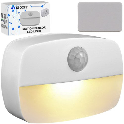 Izoxis 22090 LED Nachtlamp - Met Bewegingssensor - Draadloos - Wit