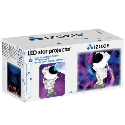 Izoxis Astronaut Sterrenprojector - LED Nachtlamp - 8 Lichtmodi